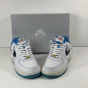 Nike Air Force 1 '07 First Use White University Blue Men’s Size 10.5